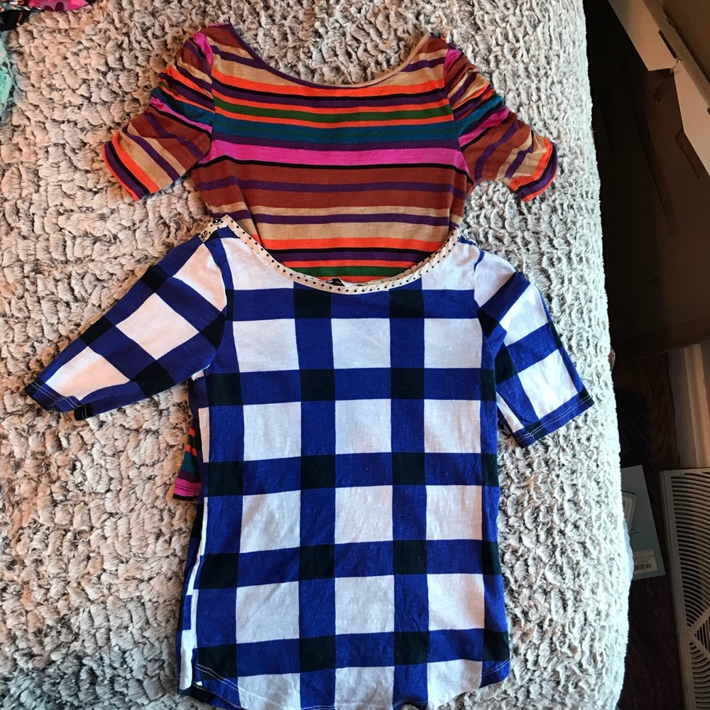 Anthropologie shirts. Size small and xsmall